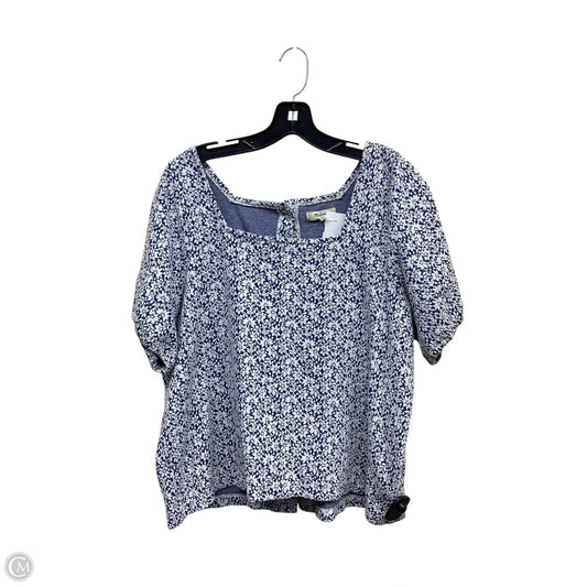 Top Short Sleeve By Madewell In Floral Print, Size: Xl