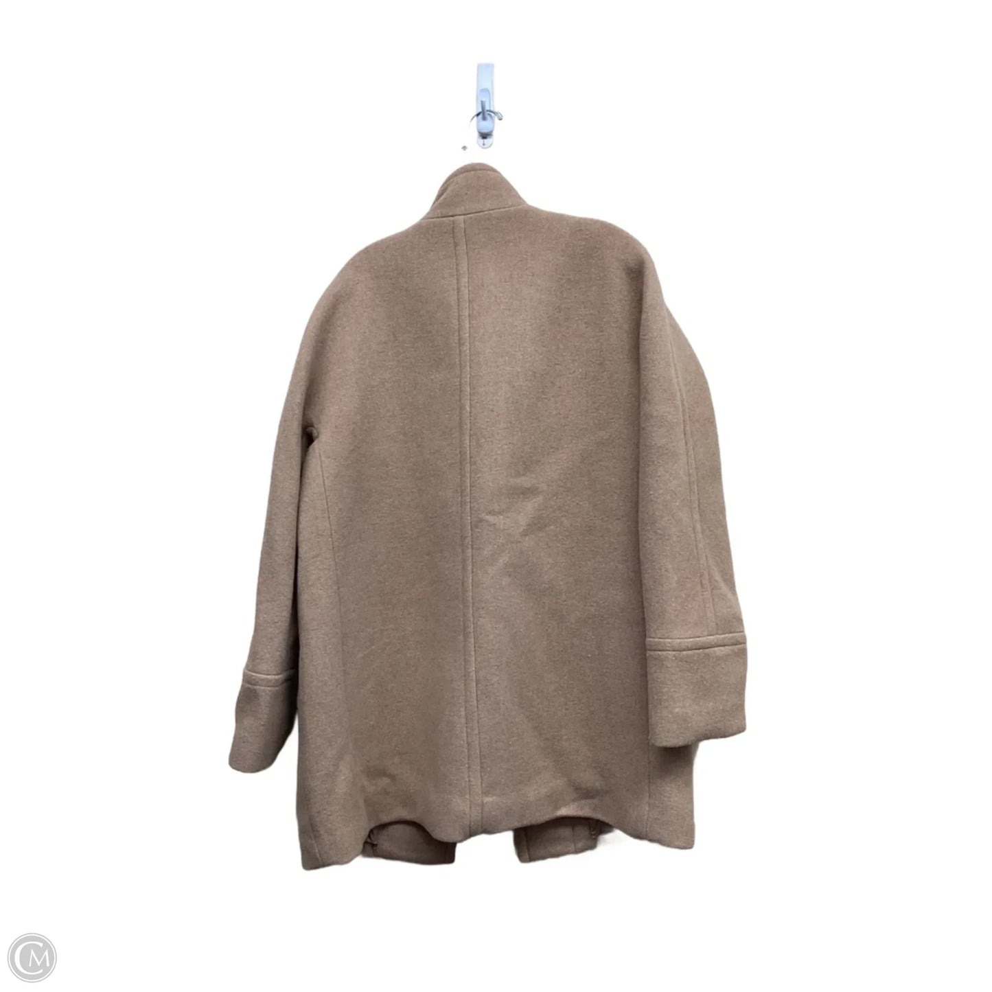 Coat Peacoat By J. Crew In Tan, Size: L