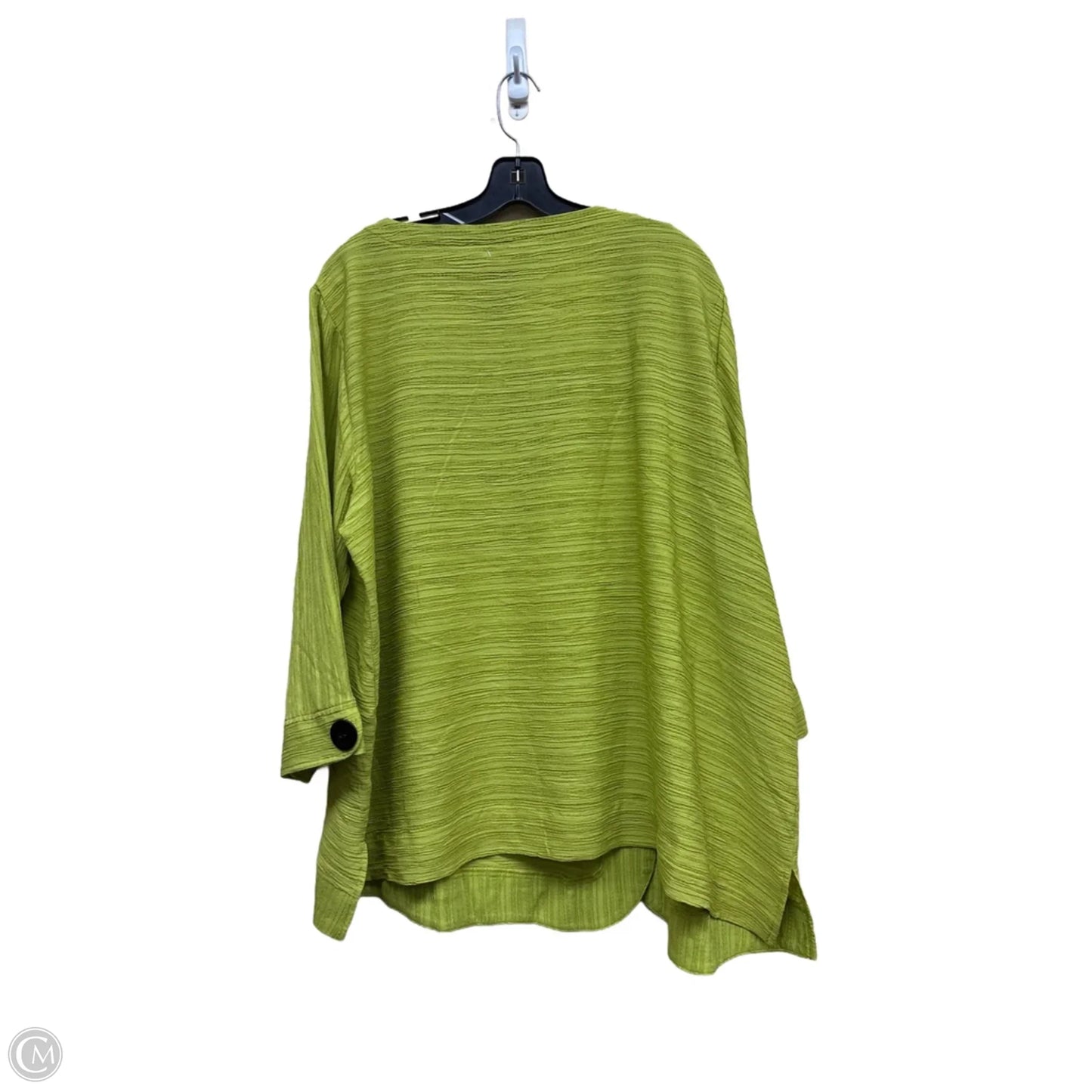 Top Short Sleeve By Ali Miles In Green, Size: 2x