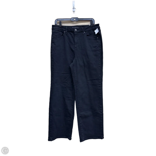 Jeans Straight By Chicos In Black Denim, Size: 12