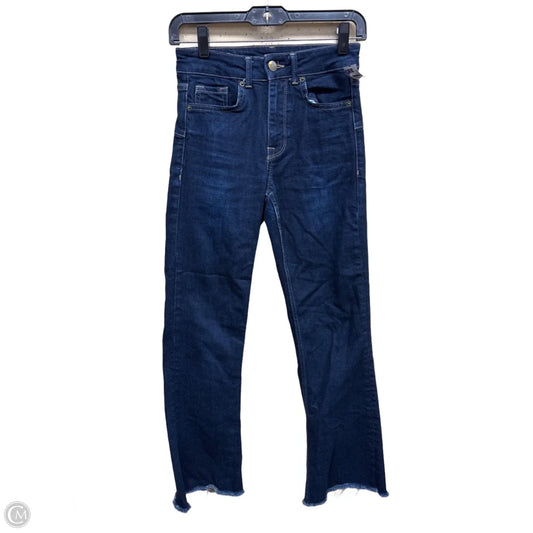 Jeans Wide Leg By Zara In Blue Denim, Size: 2