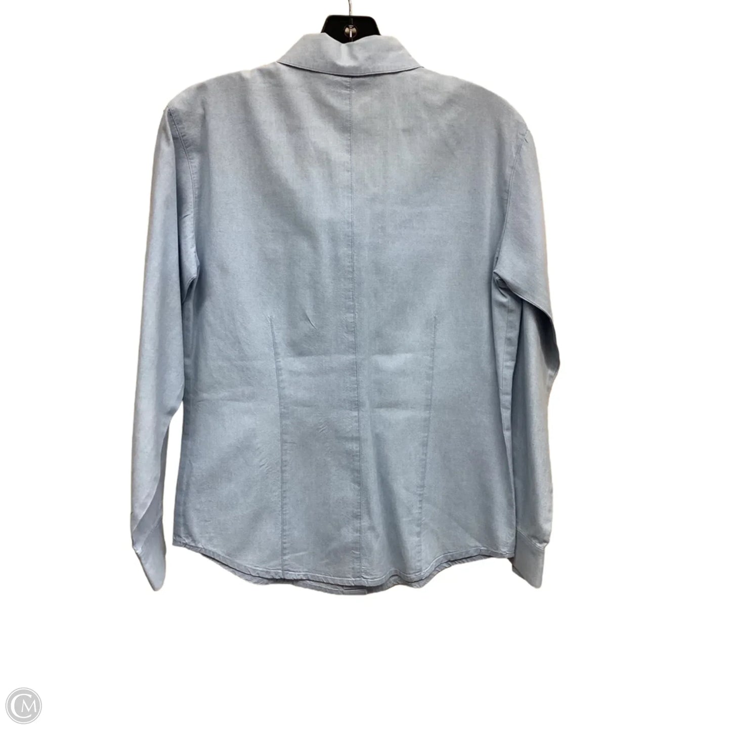 Top Long Sleeve By Talbots In Blue Denim