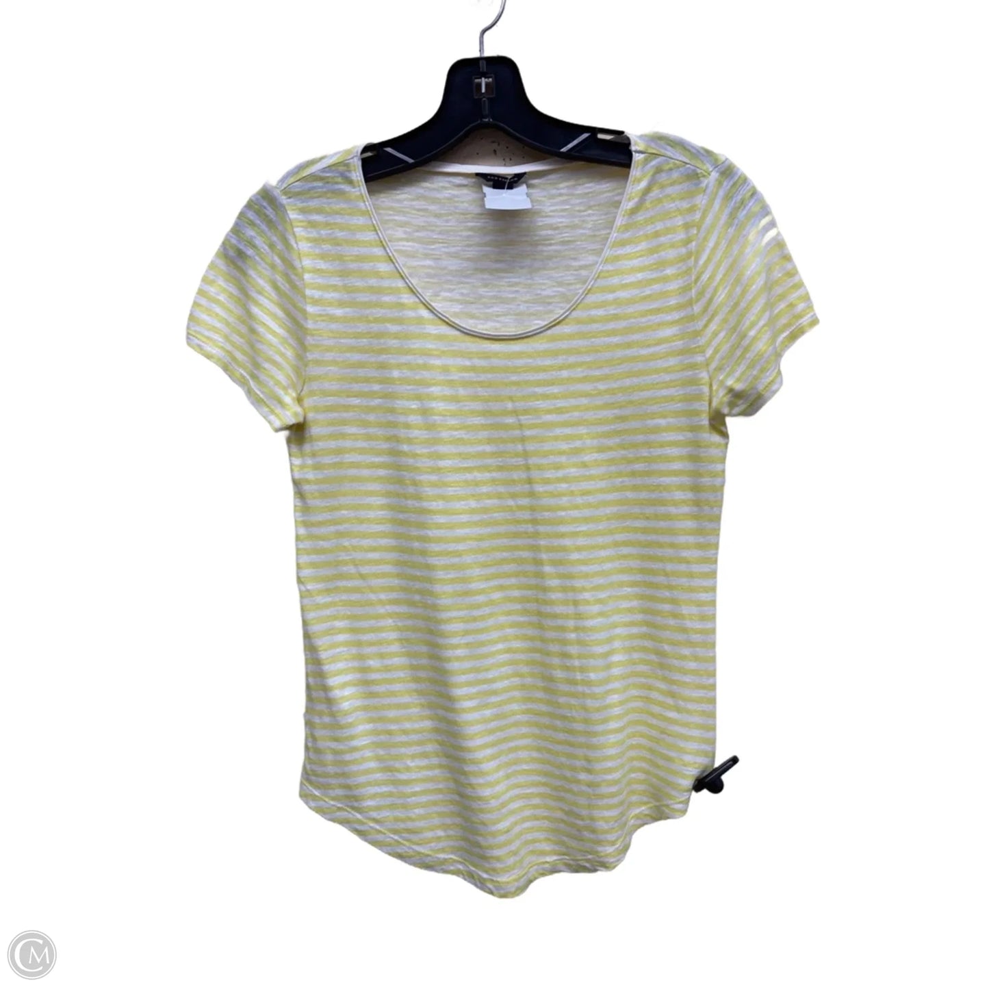 Top Short Sleeve By Ann Taylor In Yellow, Size: Xs