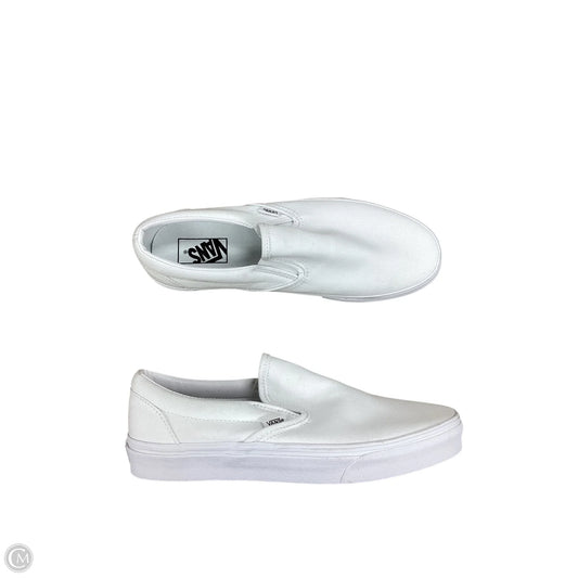 Shoes Flats By Vans In White, Size: 11
