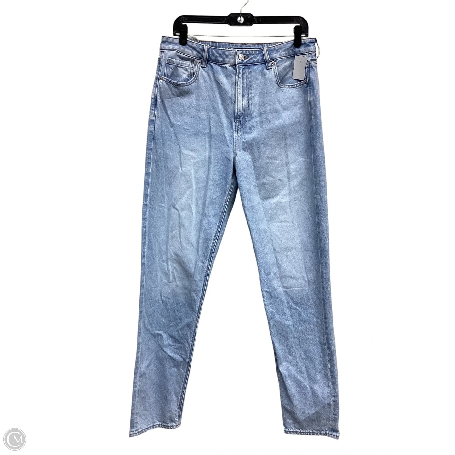 Jeans Straight By American Eagle In Blue Denim, Size: 12l