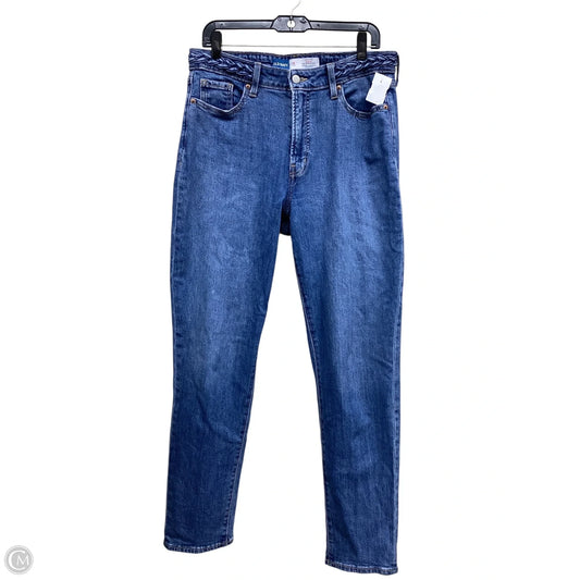 Jeans Straight By Old Navy In Blue Denim, Size: 10l