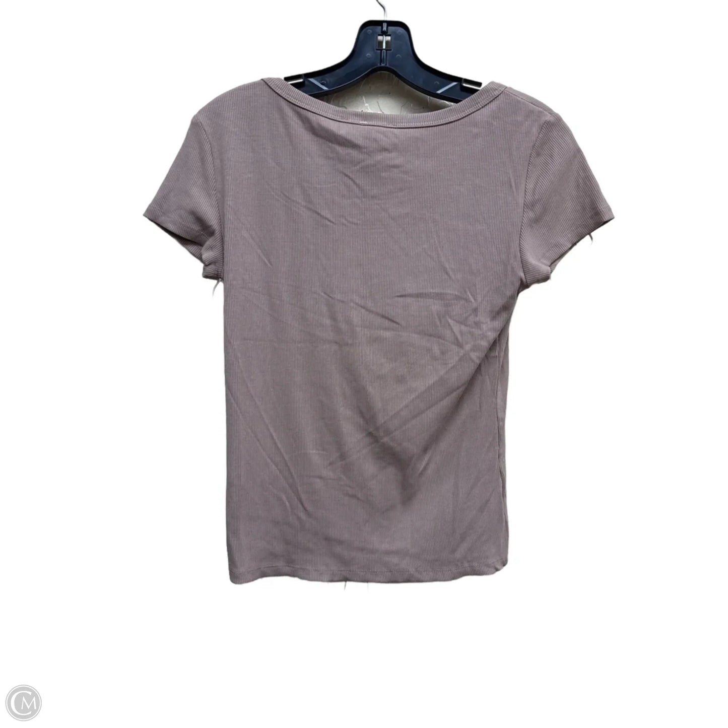 Top Short Sleeve By Pink Rose In Tan, Size: L