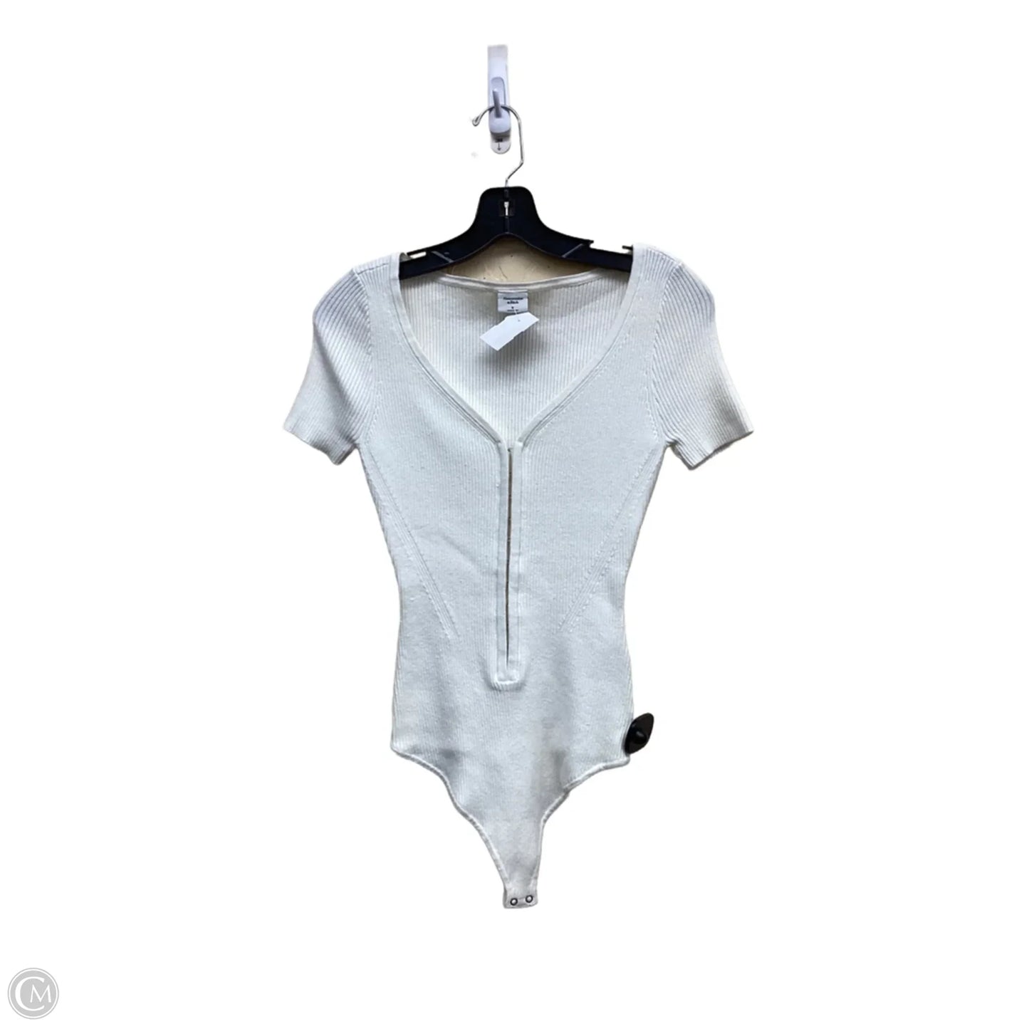 Bodysuit By Abercrombie And Fitch In Cream, Size: M