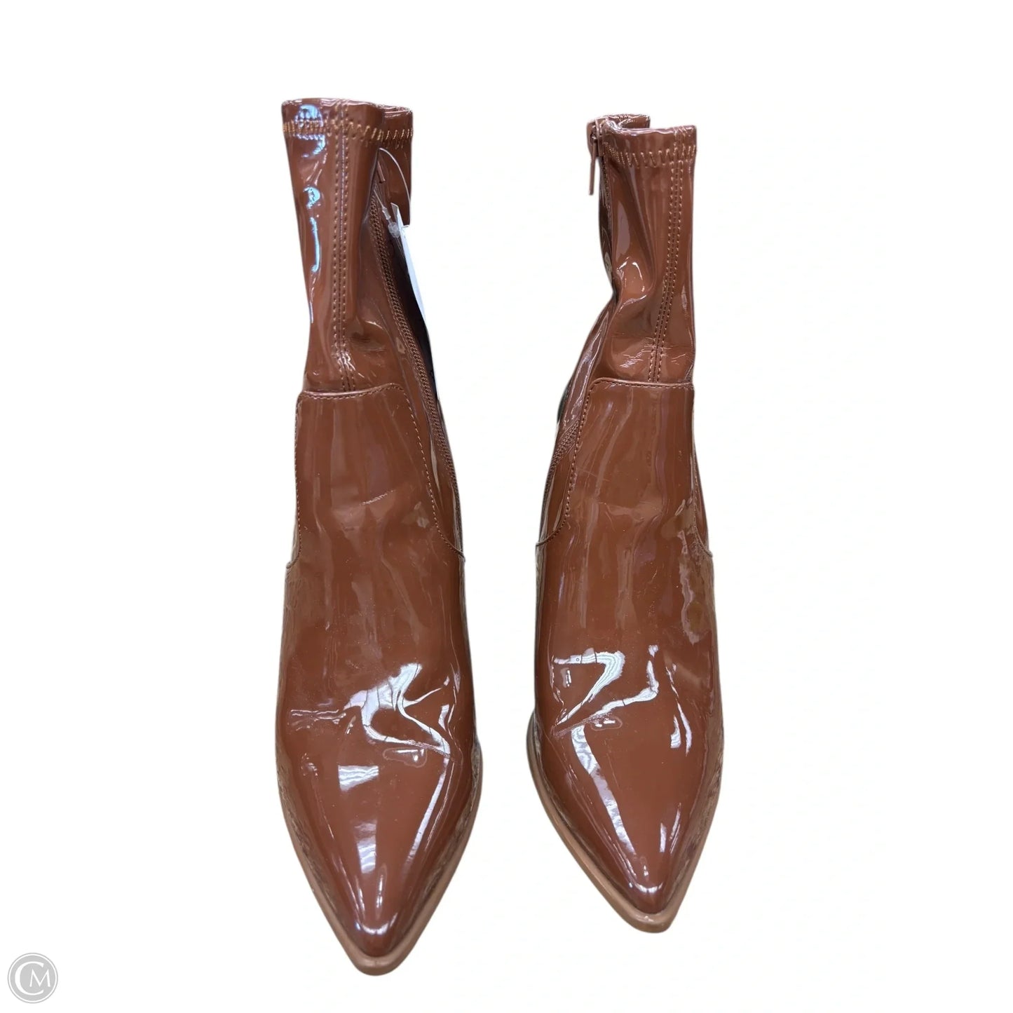 Boots Ankle Heels By Steve Madden In Brown, Size: 10