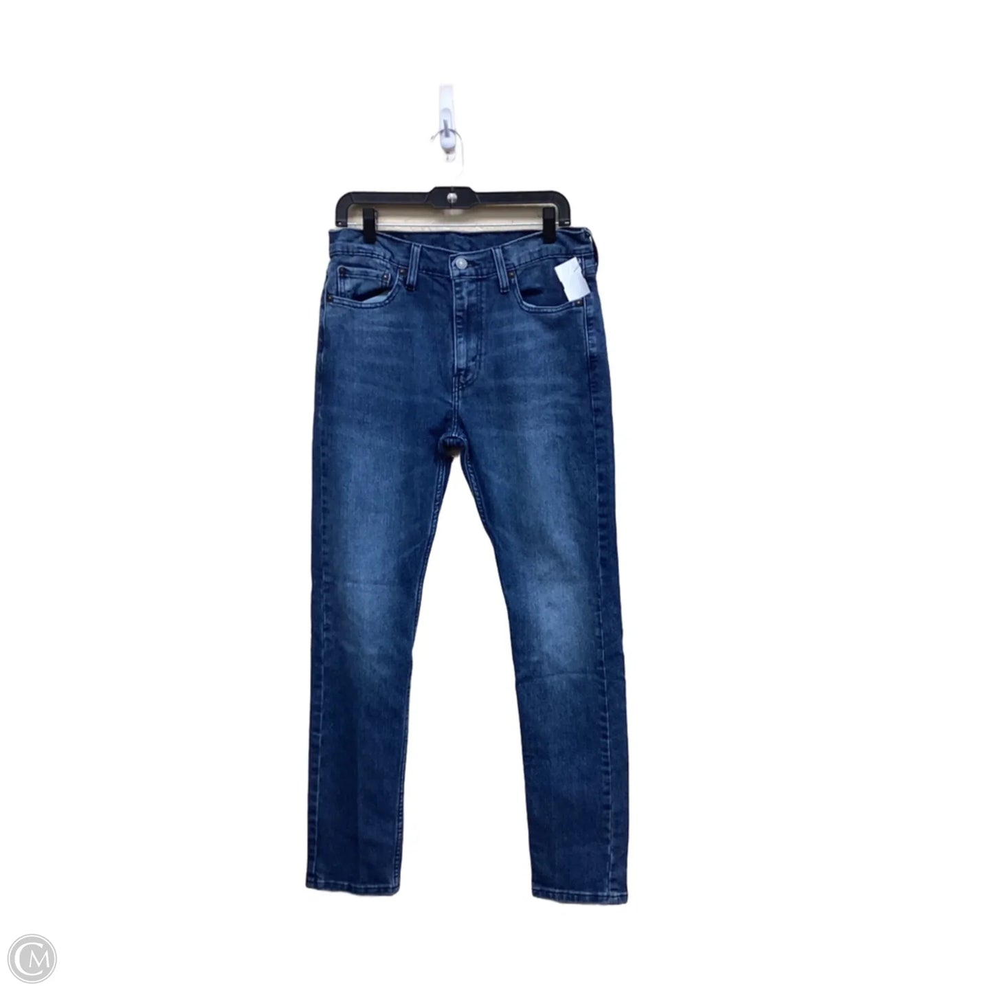 Jeans Straight By Levis In Blue Denim, Size: 16