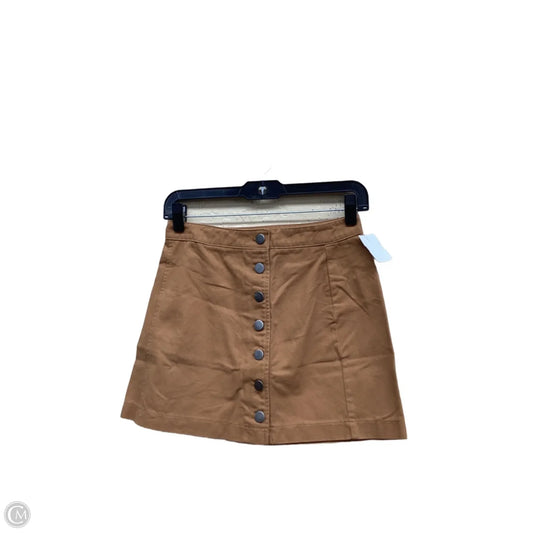 Skirt Mini & Short By Forever 21 In Tan, Size: S