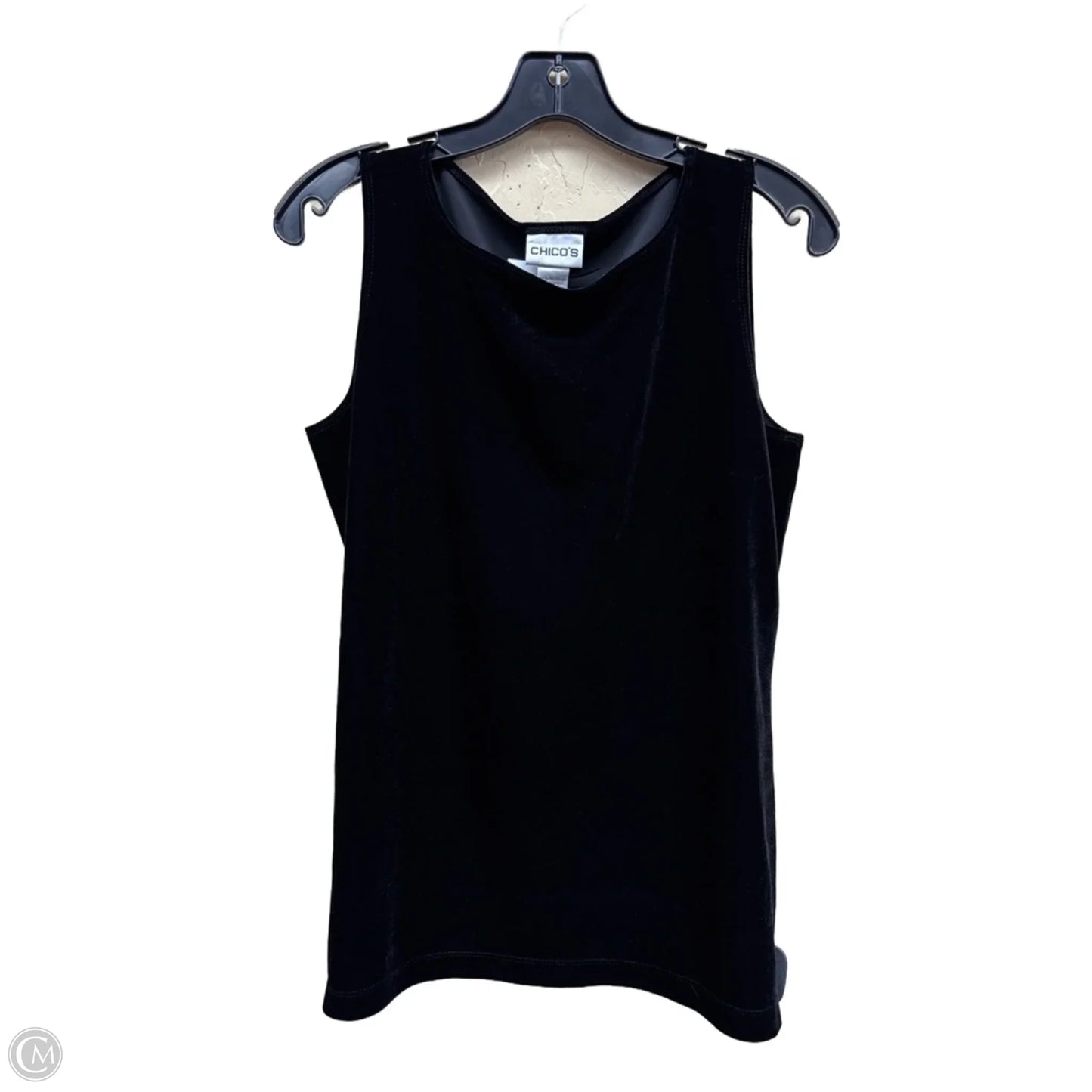 Top Sleeveless By Chicos In Black, Size: S