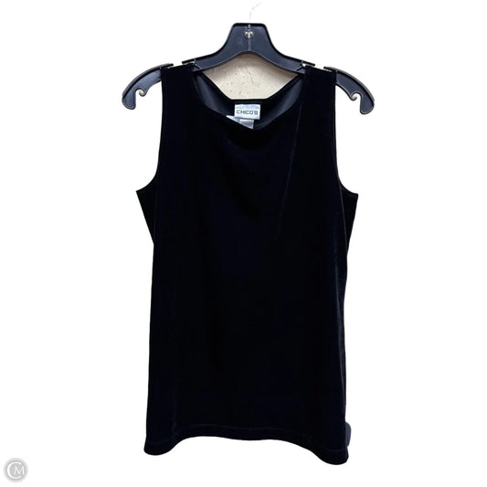 Top Sleeveless By Chicos In Black, Size: S