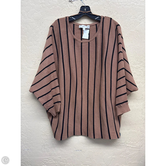 Top Long Sleeve By Chelsea And Theodore In Striped Pattern, Size: 3x