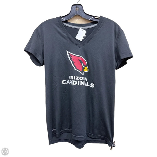 Athletic Top Short Sleeve By Nike In Black, Size: M