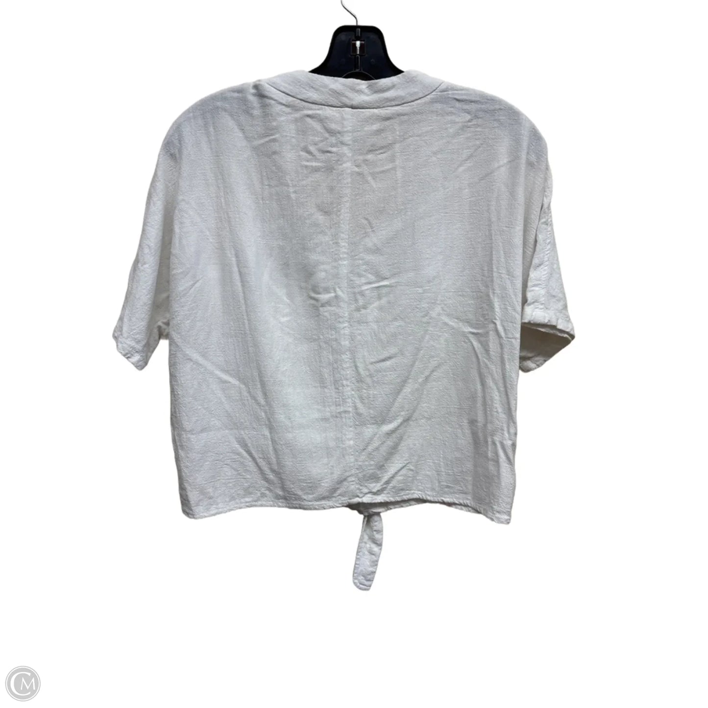 Top Short Sleeve By Melloday In White, Size: Xs