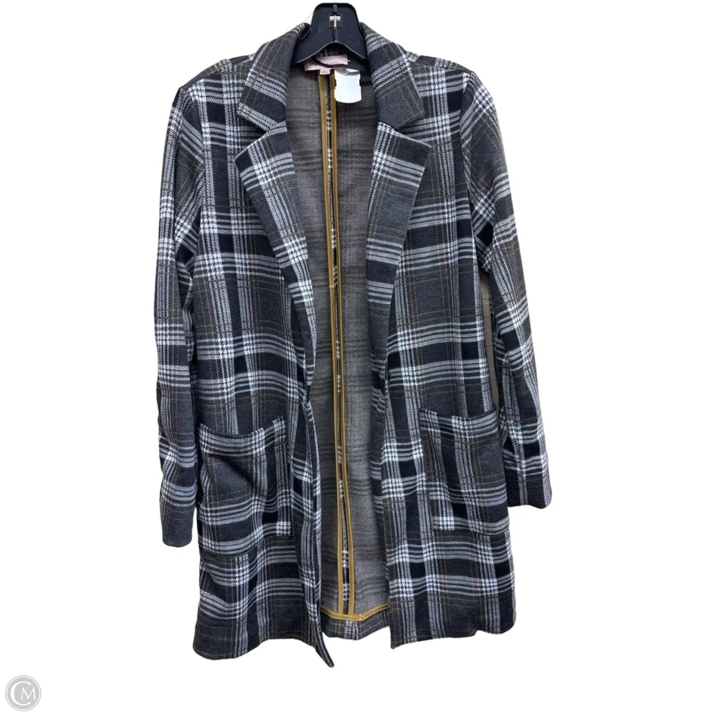 Blazer By Philosophy In Plaid Pattern, Size: S