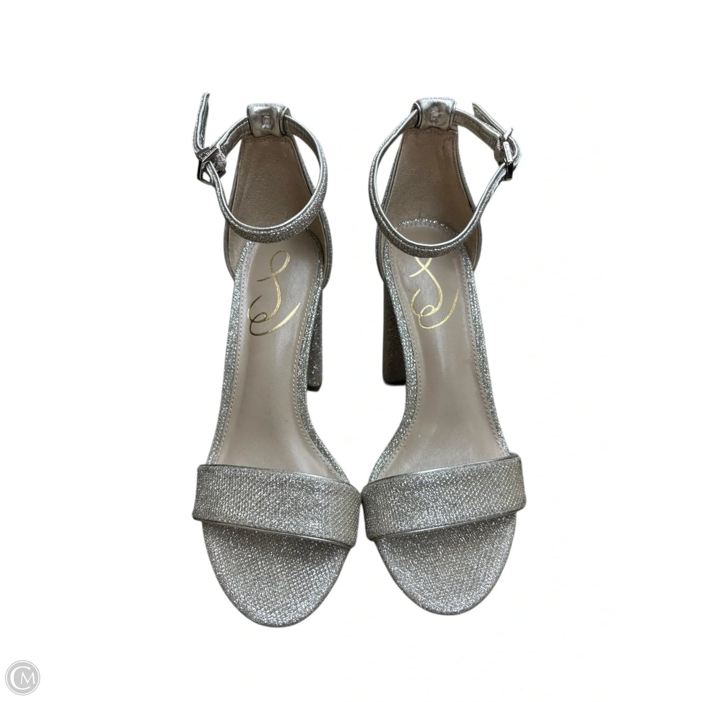 Shoes Heels Block By Clothes Mentor In Gold, Size: 5.5