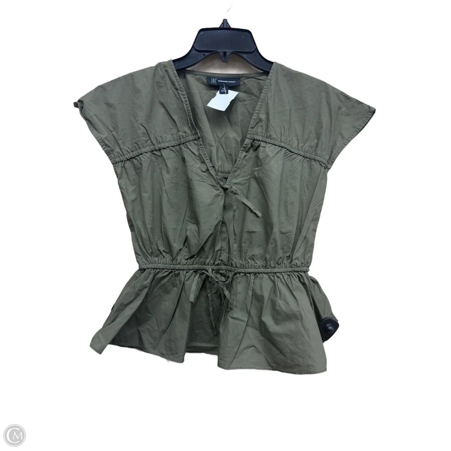 Top Short Sleeve By Inc In Green, Size: Sp