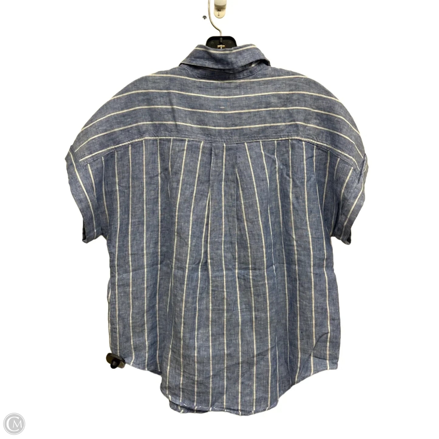 Top Short Sleeve By Banana Republic In Blue, Size: Xs