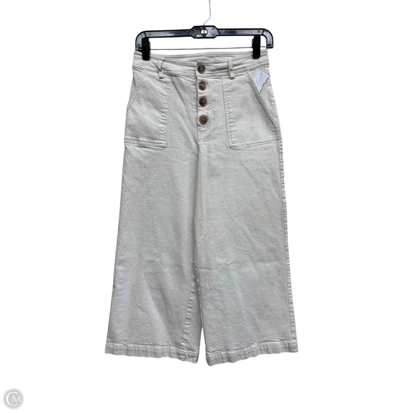 Pants Cropped By Alya In Cream, Size: S