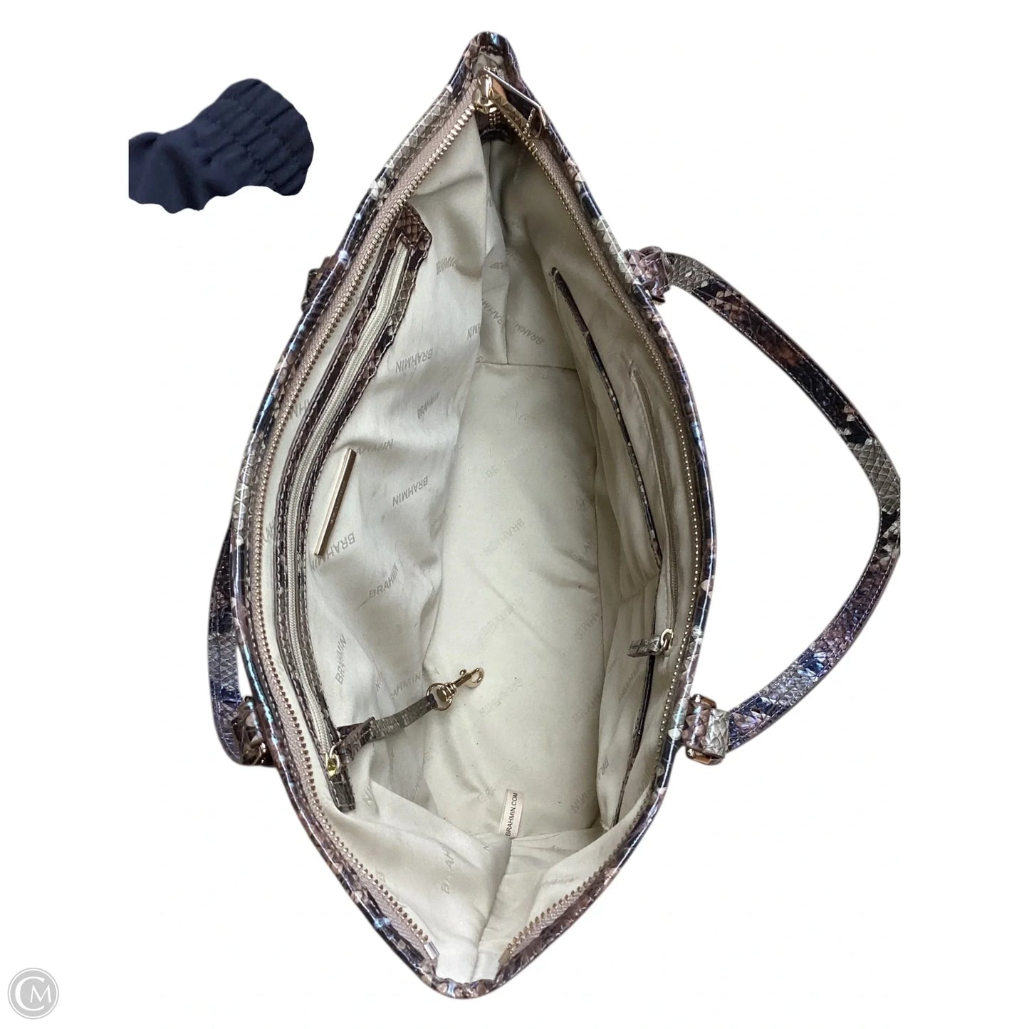 Handbag Designer By Brahmin, Size: Large