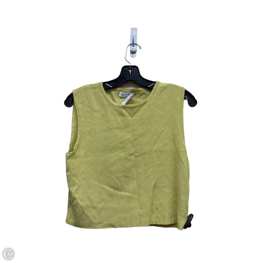 Top Sleeveless By Calvin Klein In Yellow, Size: Xl