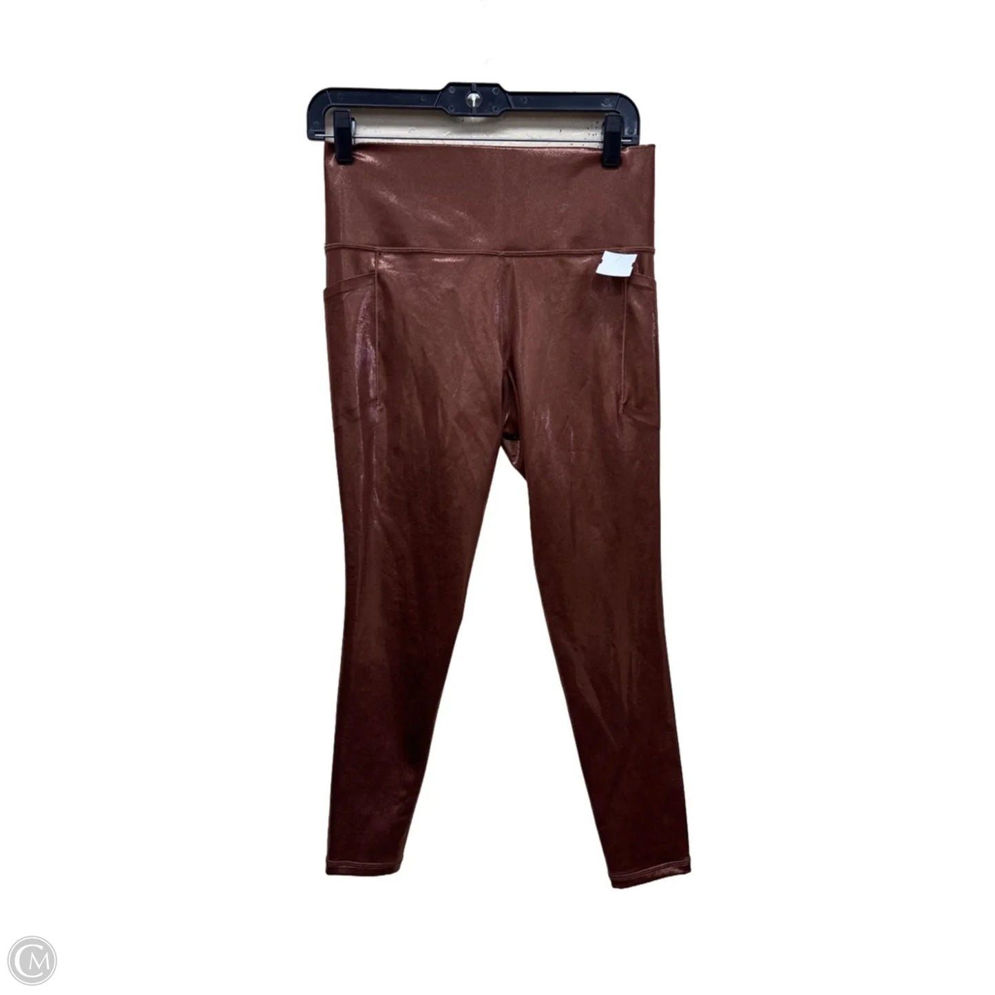 Athletic Leggings By Athleta In Bronze, Size: M