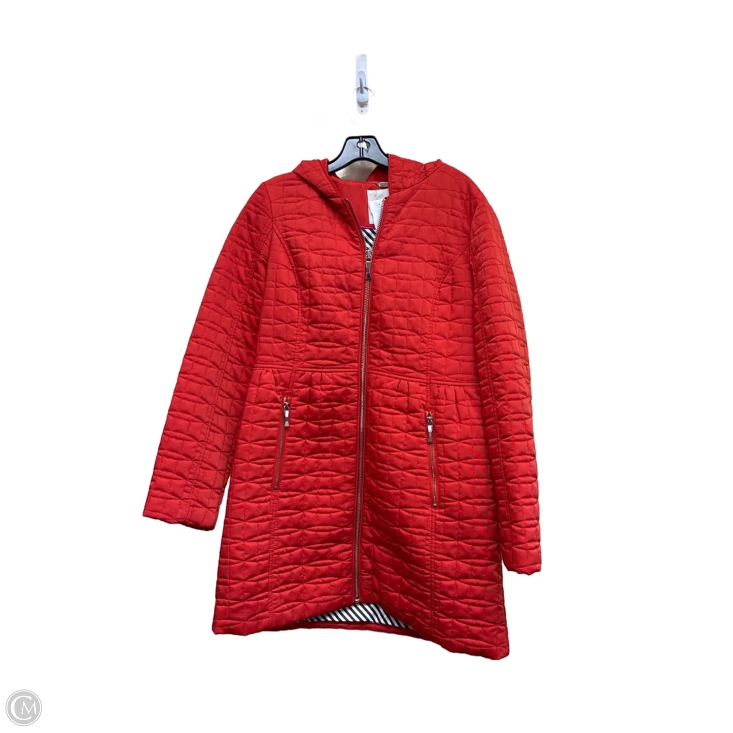 Jacket Designer By Kate Spade In Red, Size: M
