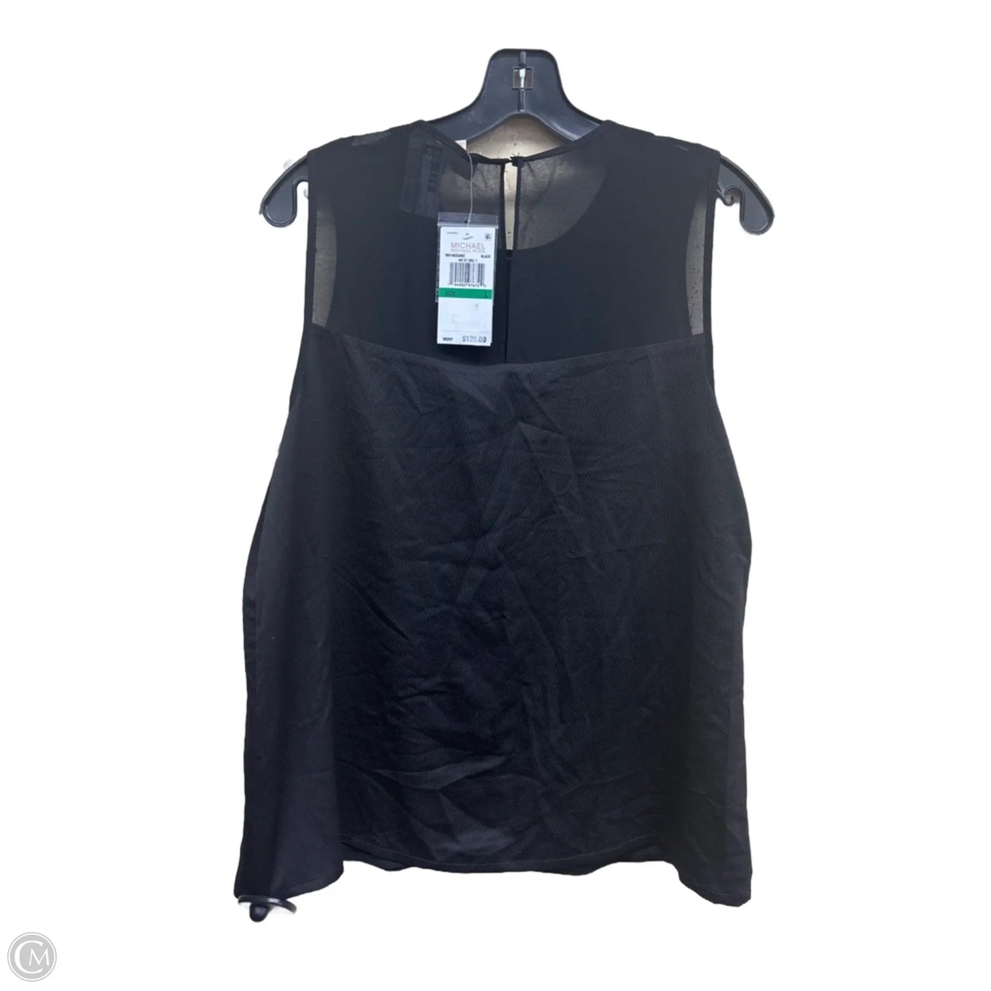Top Sleeveless By Michael By Michael Kors In Black, Size: L