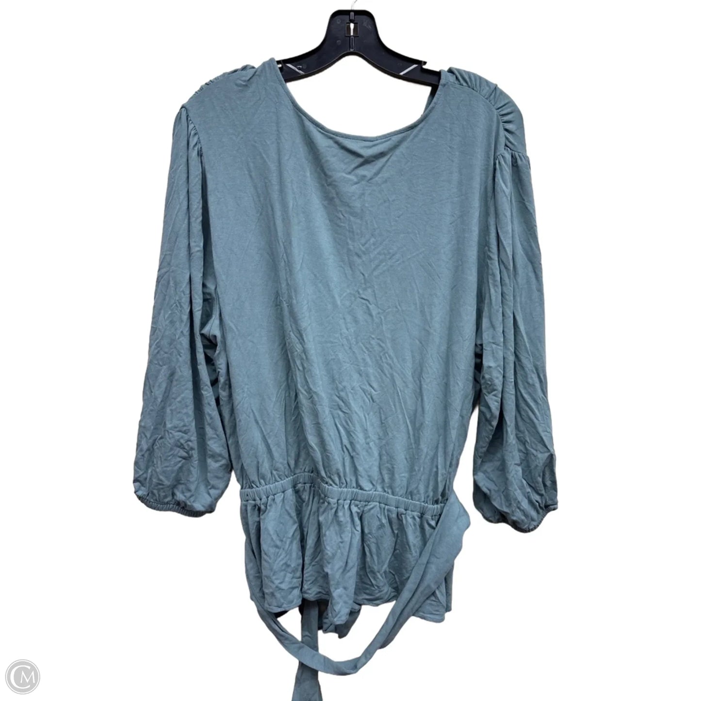 Top Long Sleeve By Lauren By Ralph Lauren In Green, Size: Xxl