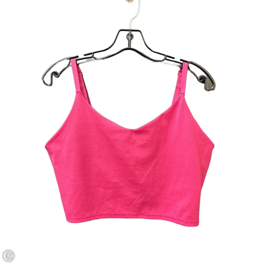Athletic Tank Top By Athleta In Pink, Size: Xl