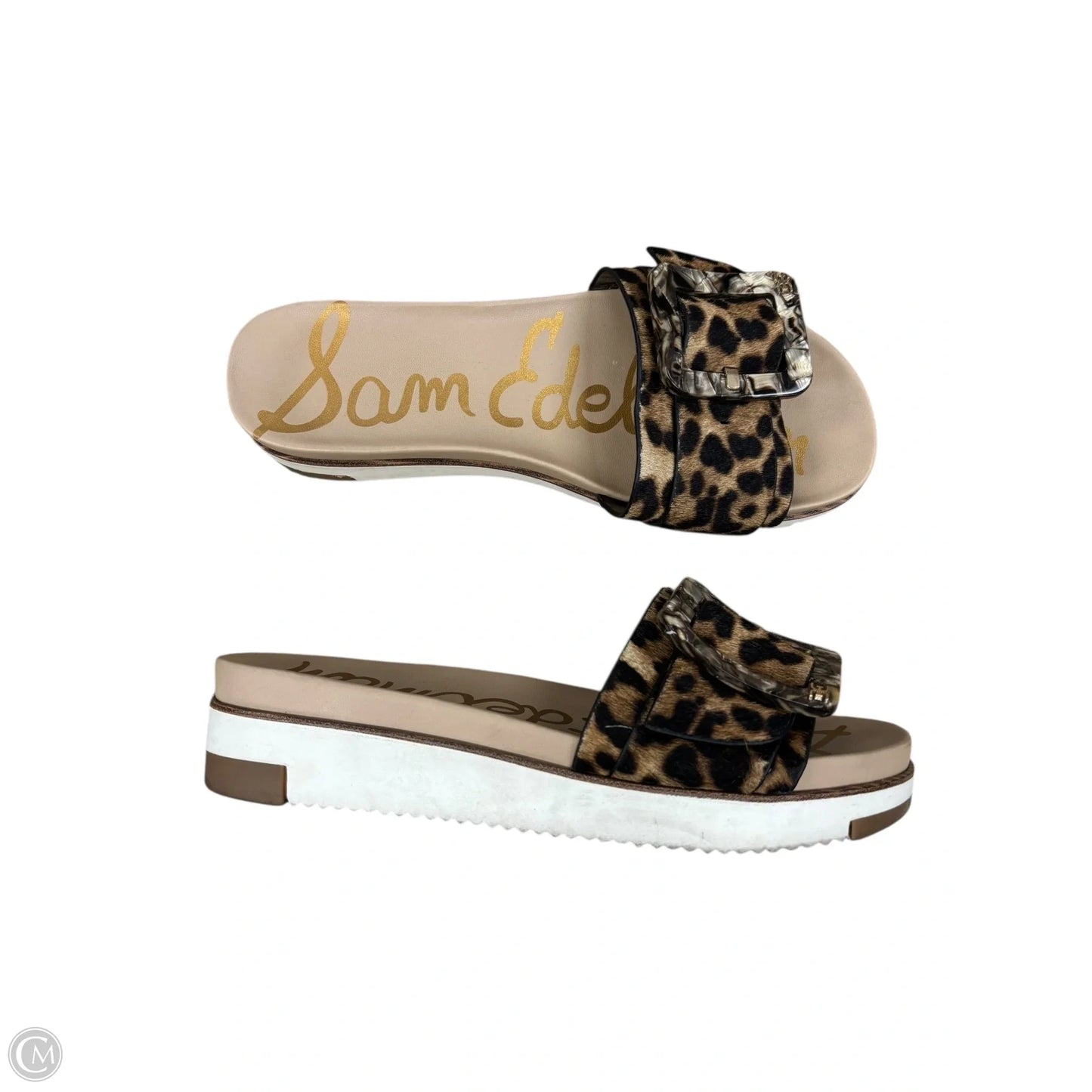 Sandals Flats By Sam Edelman In Animal Print, Size: 6