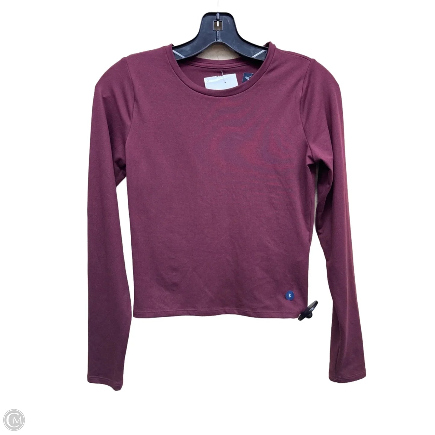 Top Long Sleeve By Hollister In Maroon, Size: S