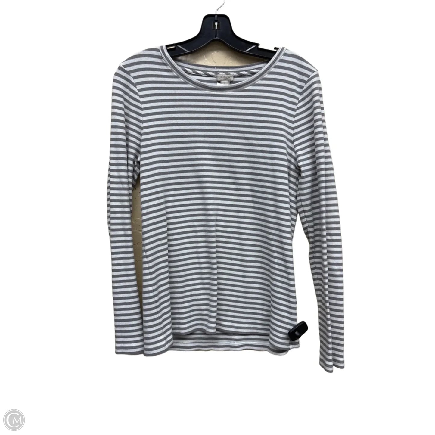 Top Long Sleeve By J. Crew In Striped Pattern, Size: L