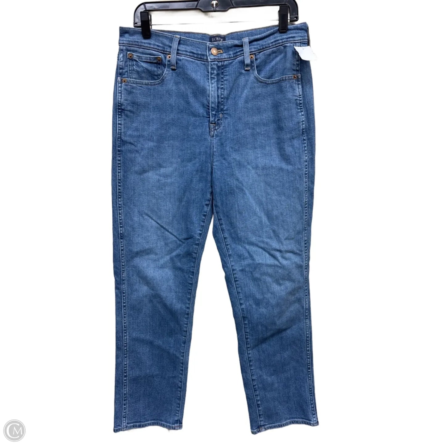 Jeans Straight By J. Crew In Blue Denim, Size: 8