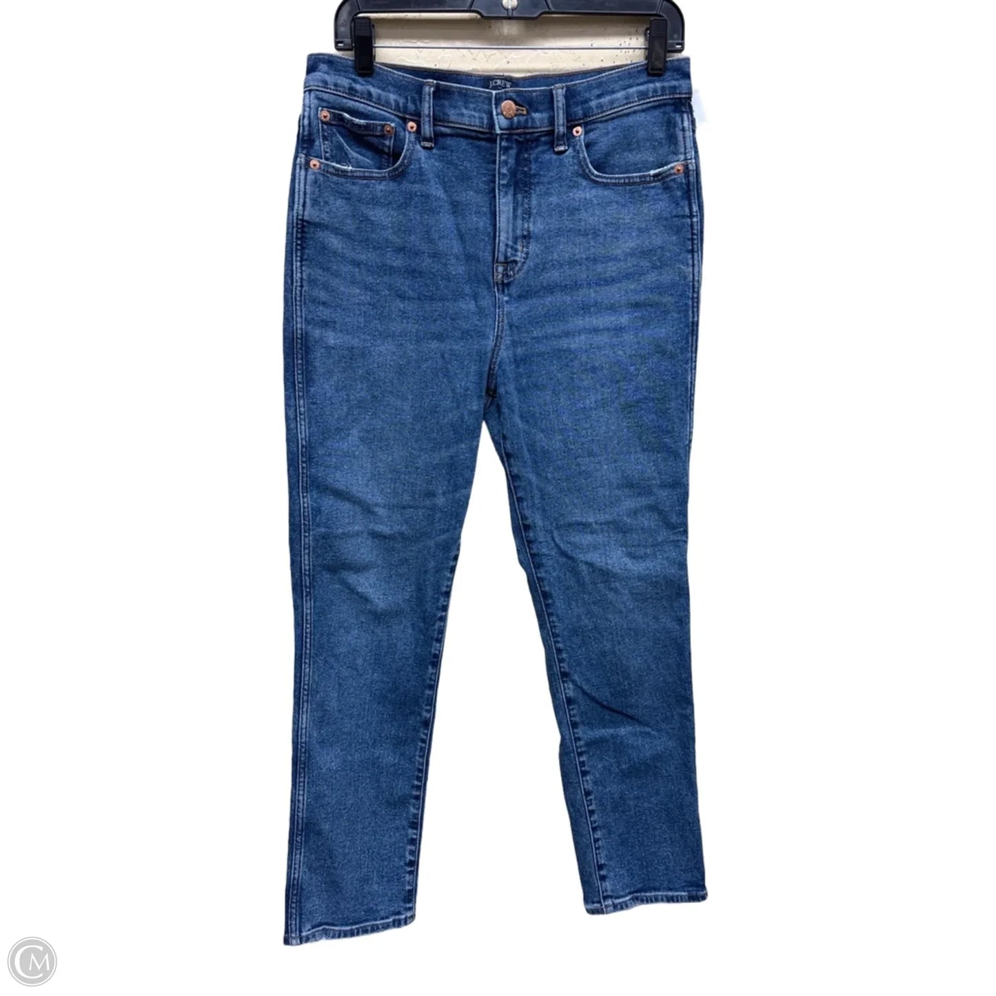 Jeans Straight By J. Crew In Blue Denim, Size: 8