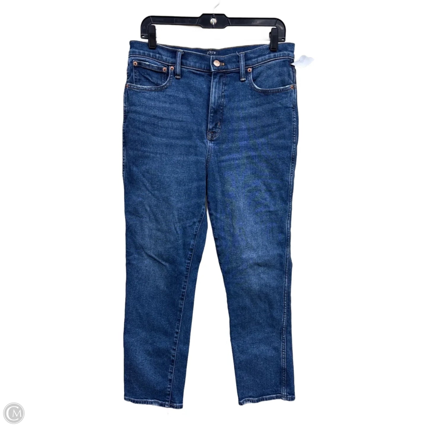 Jeans Straight By J. Crew In Blue Denim, Size: 10