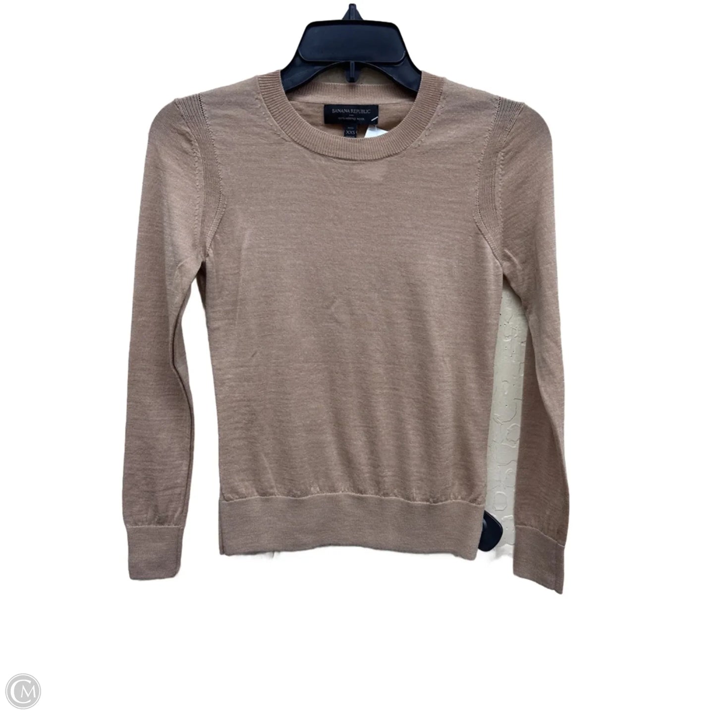 Top Long Sleeve By Banana Republic In Tan, Size: Xxs
