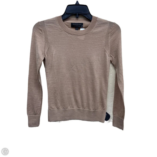 Top Long Sleeve By Banana Republic In Tan, Size: Xxs