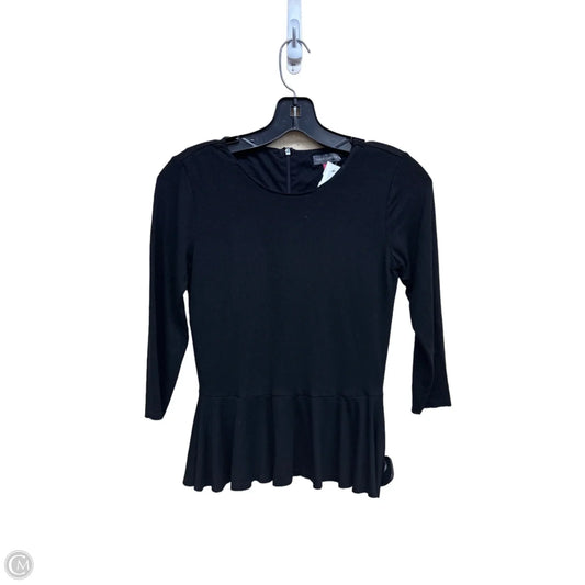 Top Long Sleeve By Vince Camuto In Black, Size: Xsp