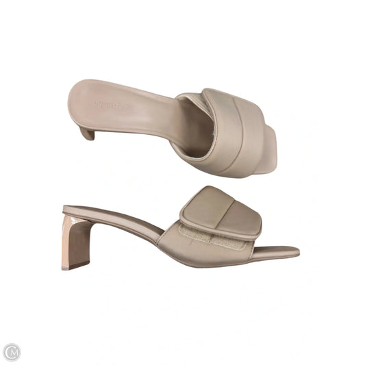 Sandals Heels Kitten By Open Edit In Tan, Size: 8