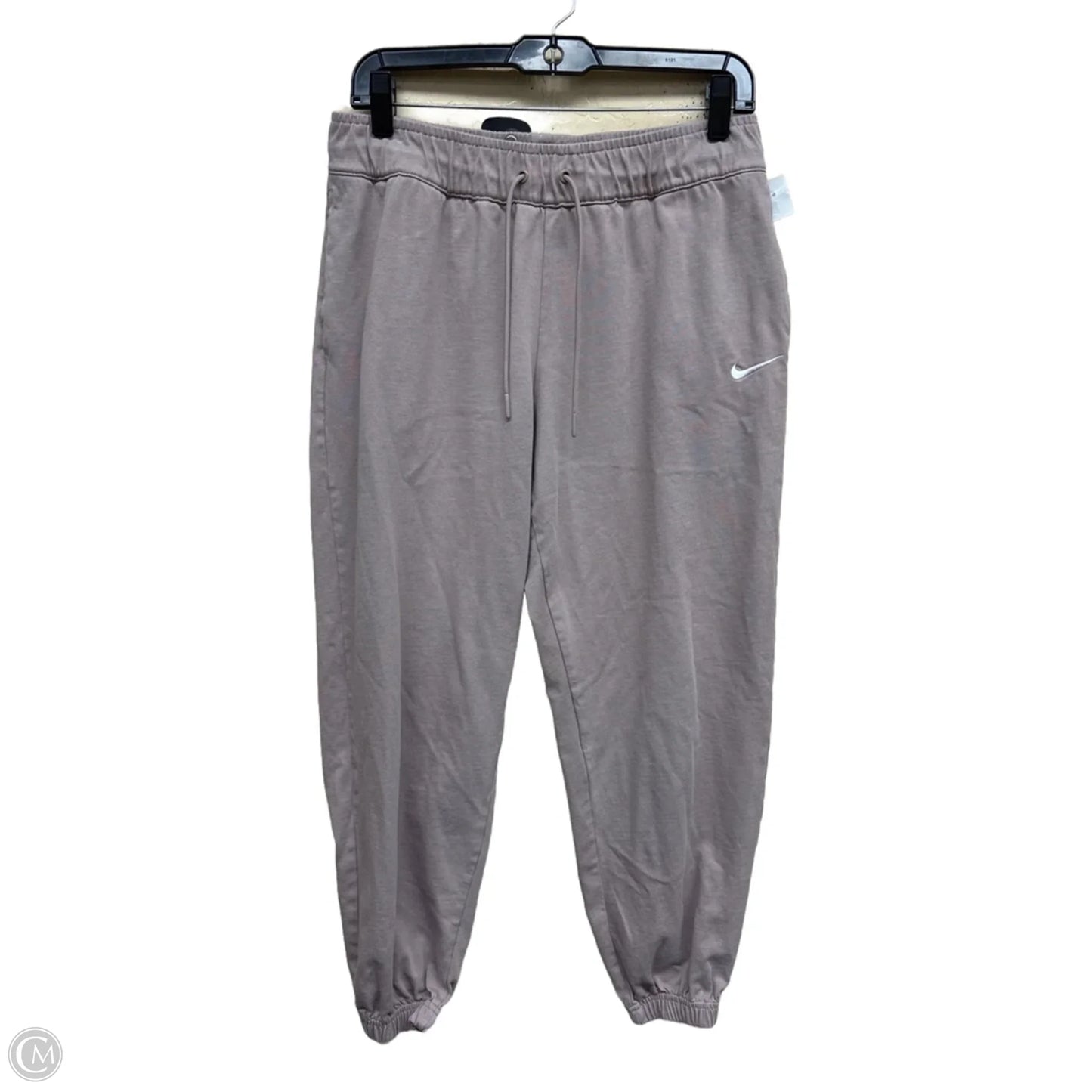 Athletic Pants By Nike In Taupe, Size: M