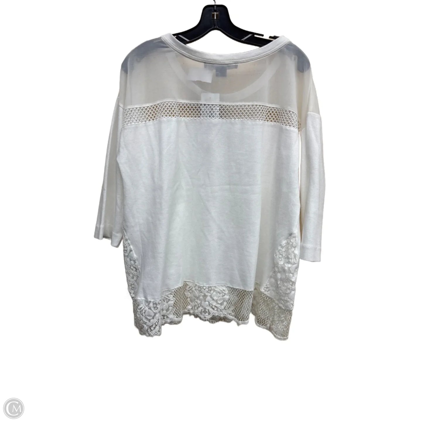 Top Long Sleeve By French Connection In White, Size: M