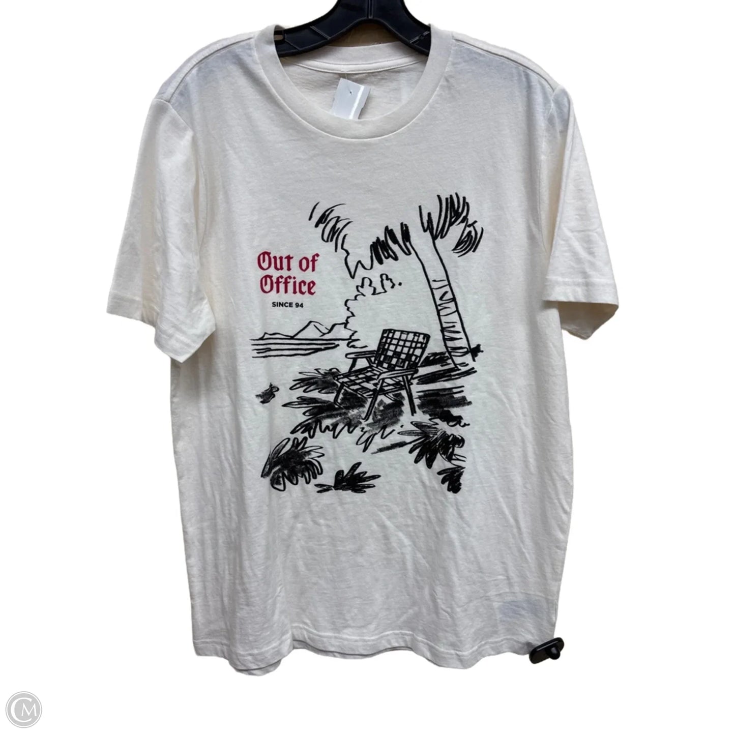 Top Short Sleeve By Old Navy In White, Size: M