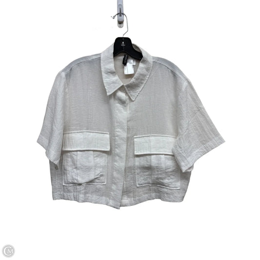 Top Short Sleeve By Divided In White, Size: M