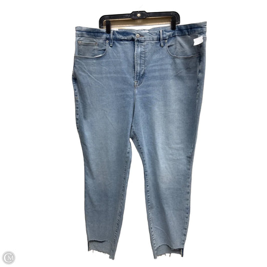 Jeans Straight By Good American In Blue Denim, Size: 24