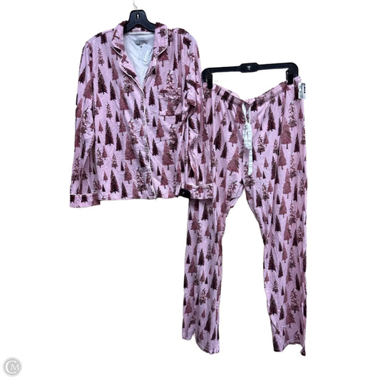Pajamas 2pc By Clothes Mentor In Pink, Size: Xl