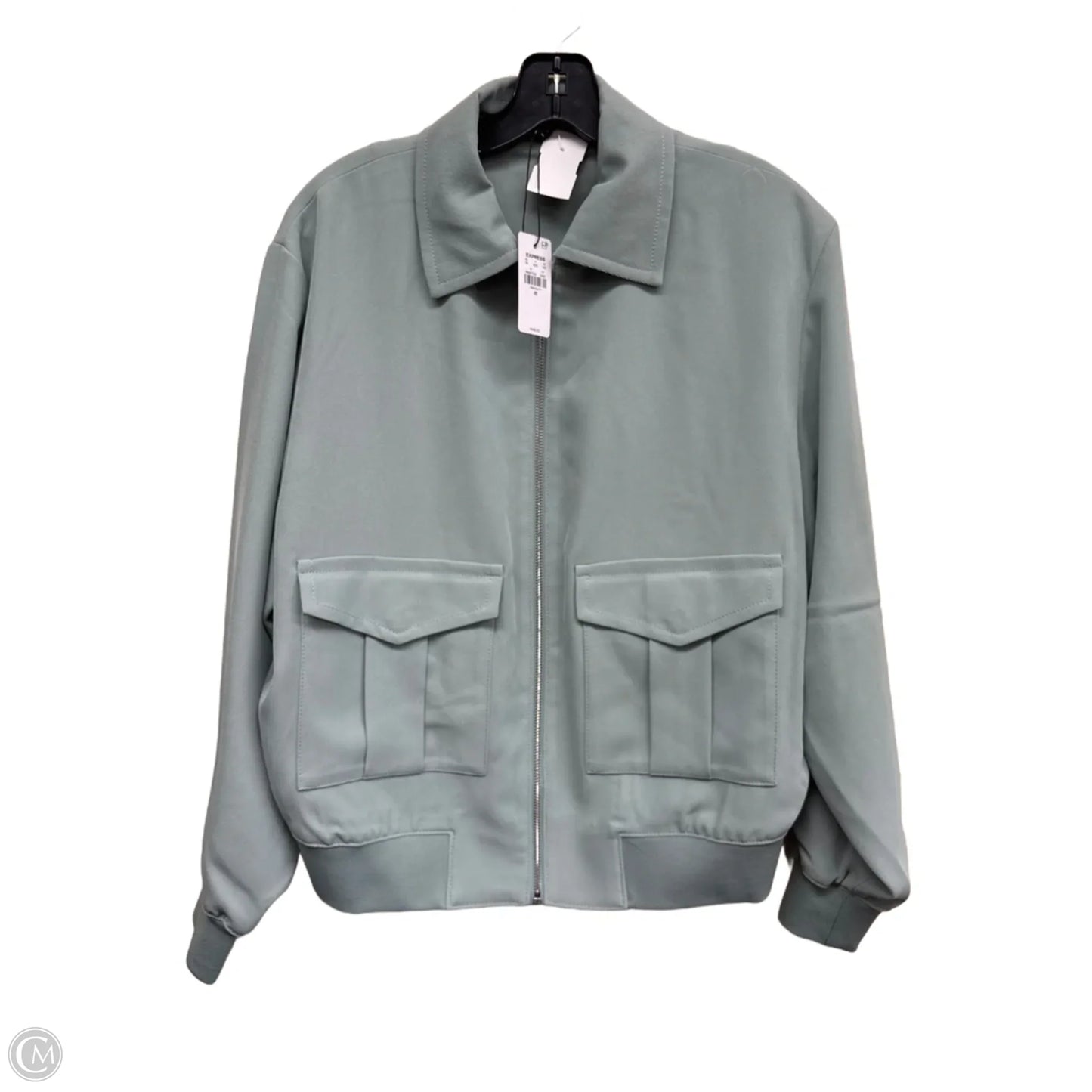 Jacket Other By Express In Green, Size: Xs