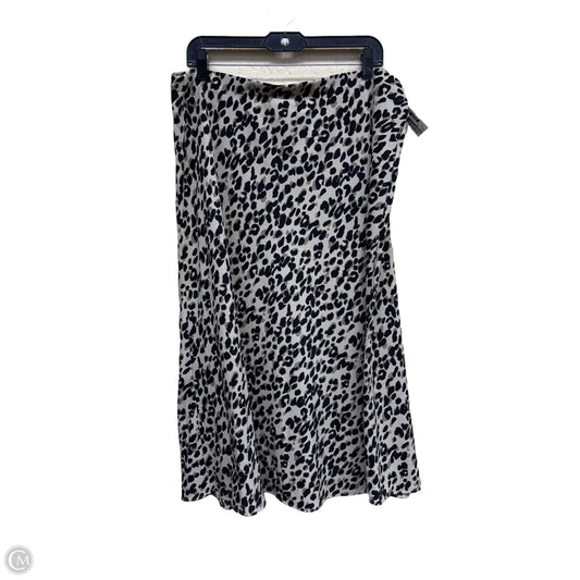 Skirt Maxi By Halogen In Animal Print, Size: Xxl
